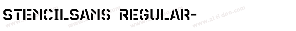 StencilSans Regular字体转换